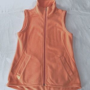 Lily Pulitzer XS creamy  orange color, fleece vest